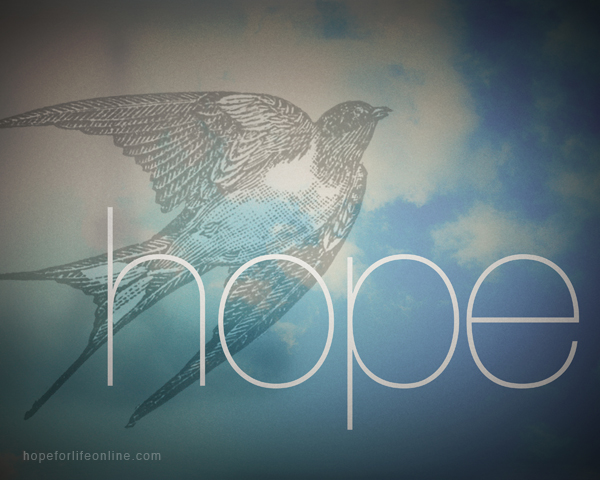 Hope Vintage Bird Sky